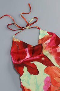 Tropical Bloom Uzun Elbise - Phentora