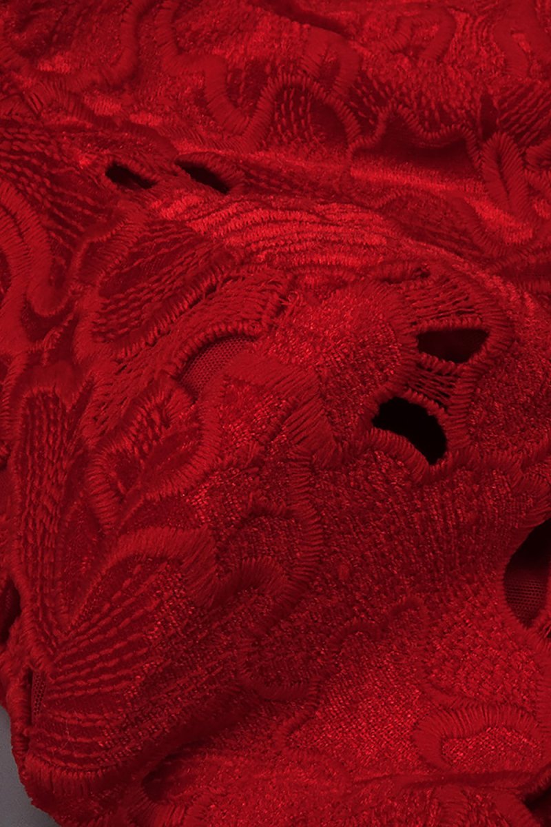 Nakışlı Mini Elbise - Phentora
