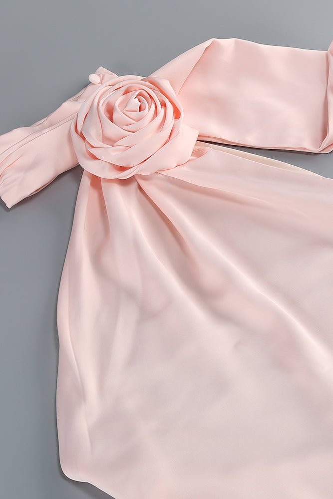 Boyundan Bağlamalı Drapeli Bridal Abiye Elbise - Phentora