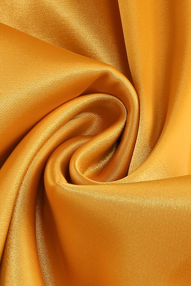 Bağlamalı Silk Charmeuse Uzun Elbise - Phentora