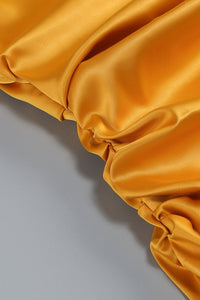 Bağlamalı Silk Charmeuse Uzun Elbise - Phentora