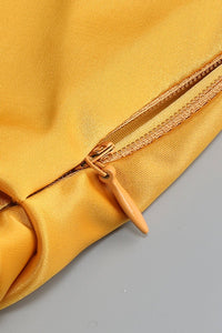 Bağlamalı Silk Charmeuse Uzun Elbise - Phentora