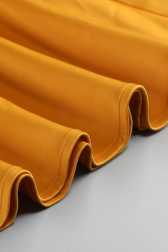 Bağlamalı Silk Charmeuse Uzun Elbise - Phentora