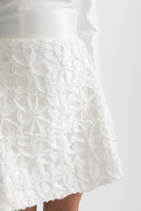 Mini Elbise Detachableshoulder Bolero - Beyaz - Phentora