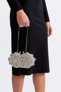 Kristal süslemeli Clutch Çanta - Phentora