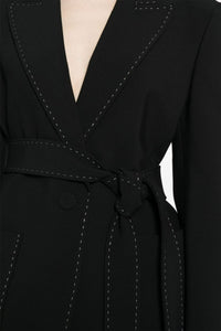 Ishara Stitch Kemerli Blazer İkili Takım - Phentora