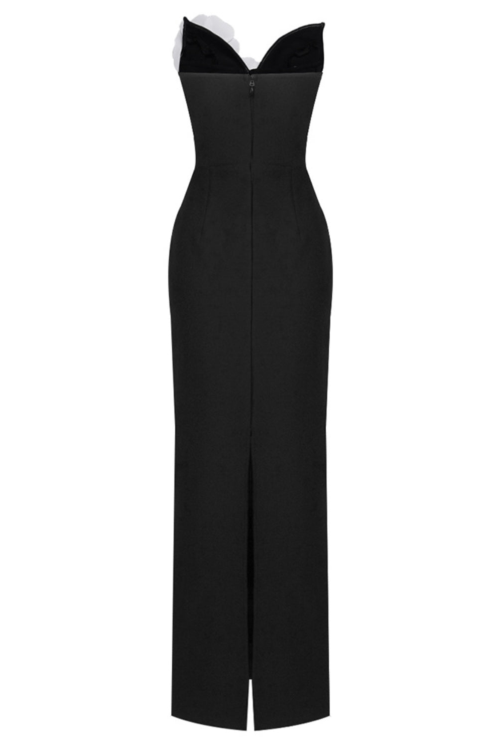 Lilith Çiçek Desenli Straplez Maxi Bandage Elbise - Phentora