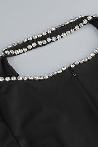 Kollu Crystal - Kenar Detaylı Abiye Elbise - Phentora