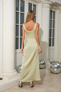 Cowl Sırt Drapeli Abiye Elbise - Phentora