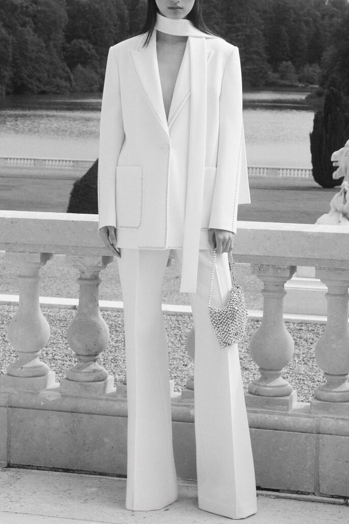 Ophelia Scarf - Detailed Blazer Takım - Phentora