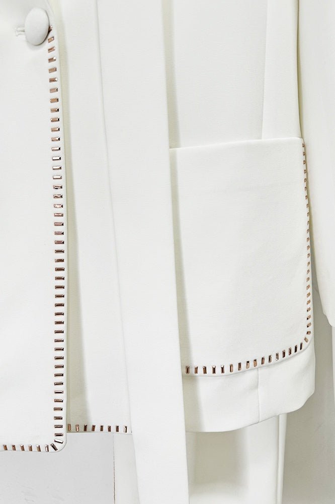Ophelia Scarf - Detailed Blazer Takım - Phentora