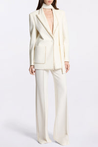 Ophelia Scarf - Detailed Blazer Takım - Phentora