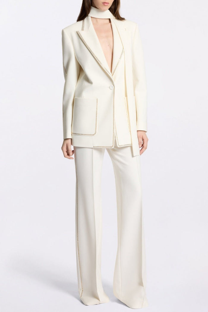 Ophelia Scarf - Detailed Blazer Takım - Phentora