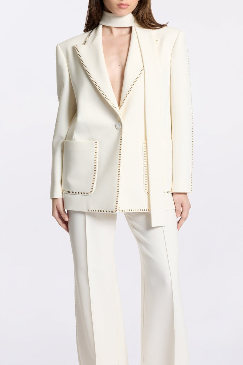 Ophelia Scarf - Detailed Blazer Takım - Phentora