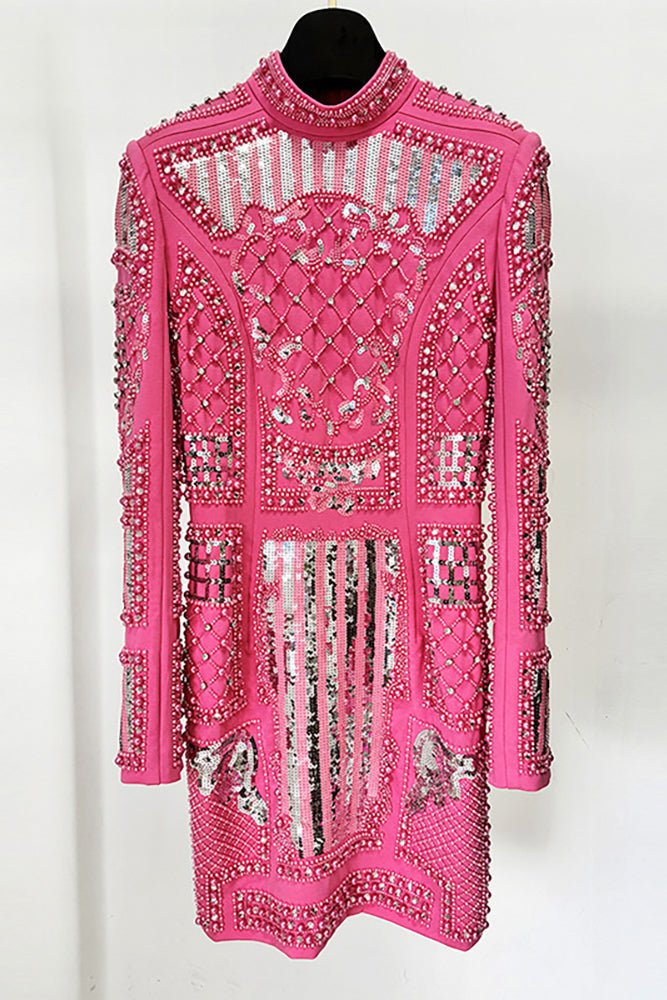 Padded - shoulder Mini Elbise - Phentora