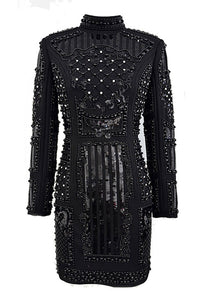 Padded - shoulder Mini Elbise - Phentora