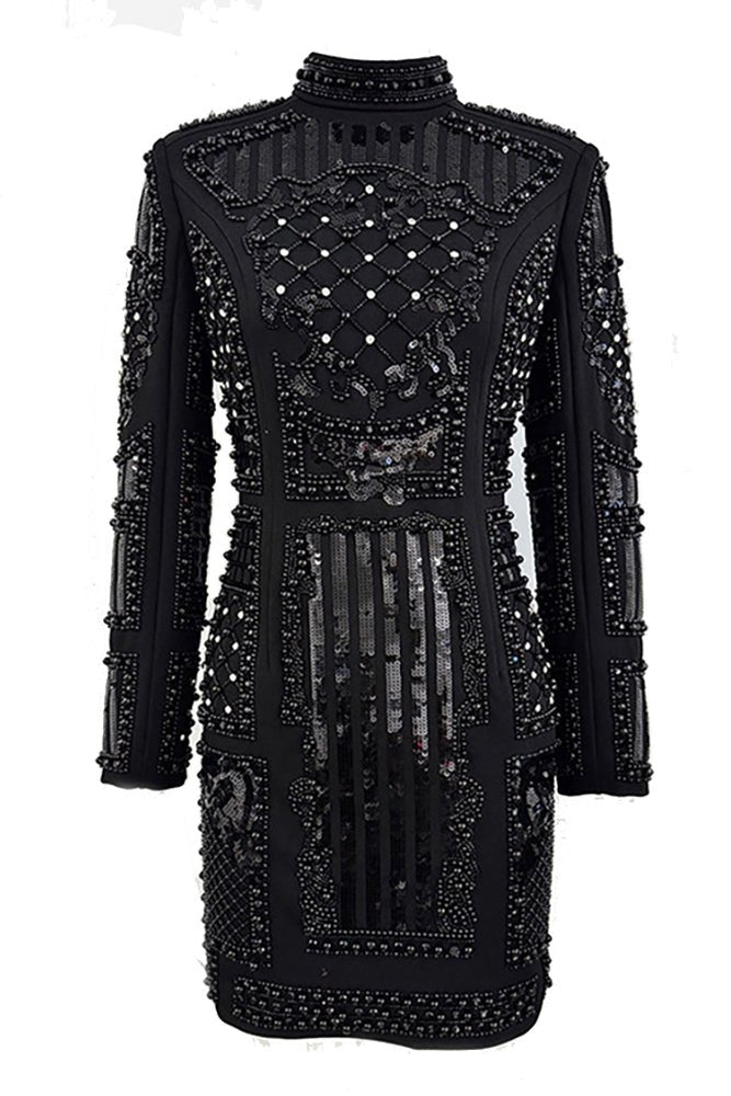 Padded - shoulder Mini Elbise - Phentora