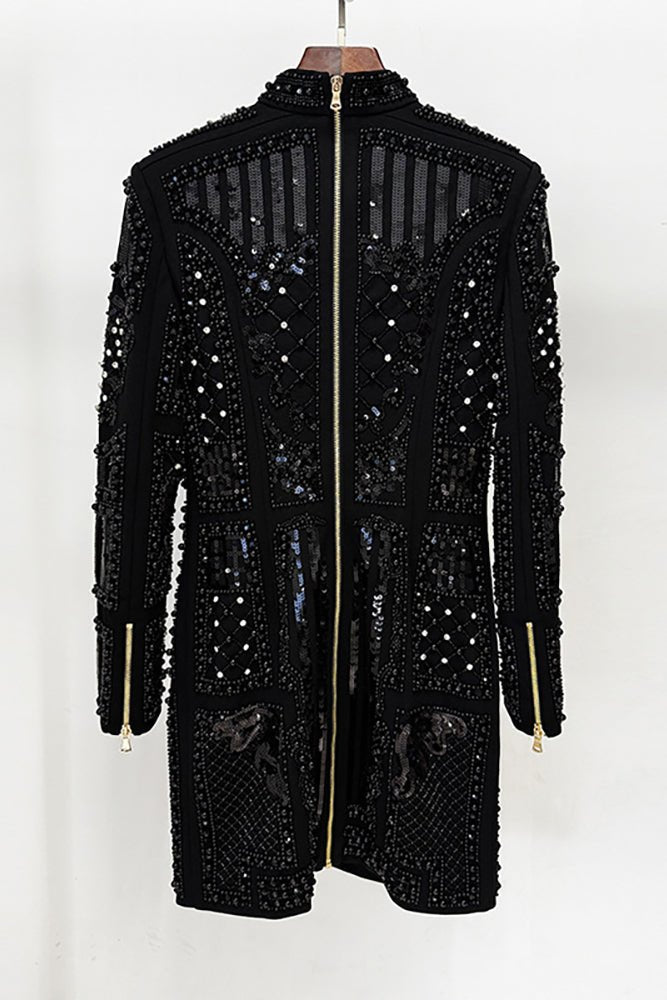 Padded - shoulder Mini Elbise - Phentora
