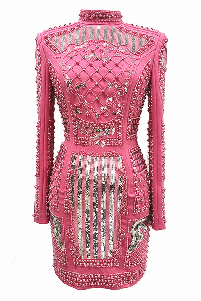 Padded - shoulder Mini Elbise - Phentora