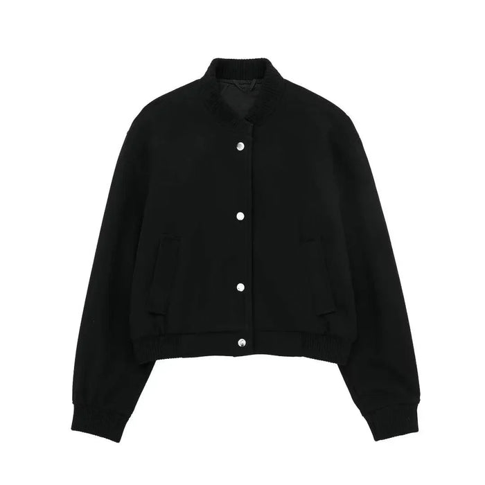 Minimalist Varsity Tarzı Bomber Ceket - Phentora