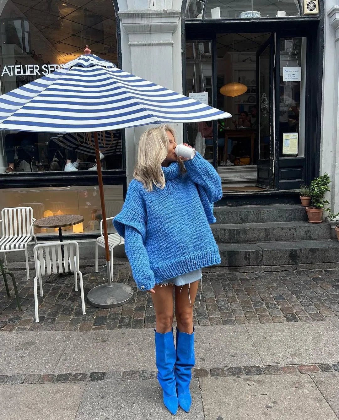 Camden Oversize Triko Kazak - Phentora