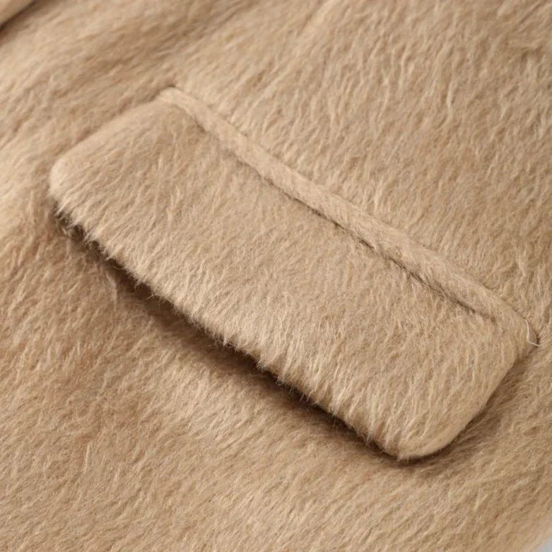 Hazelwood Dokulu Yün Karışımlı Blazer Ceket - Phentora