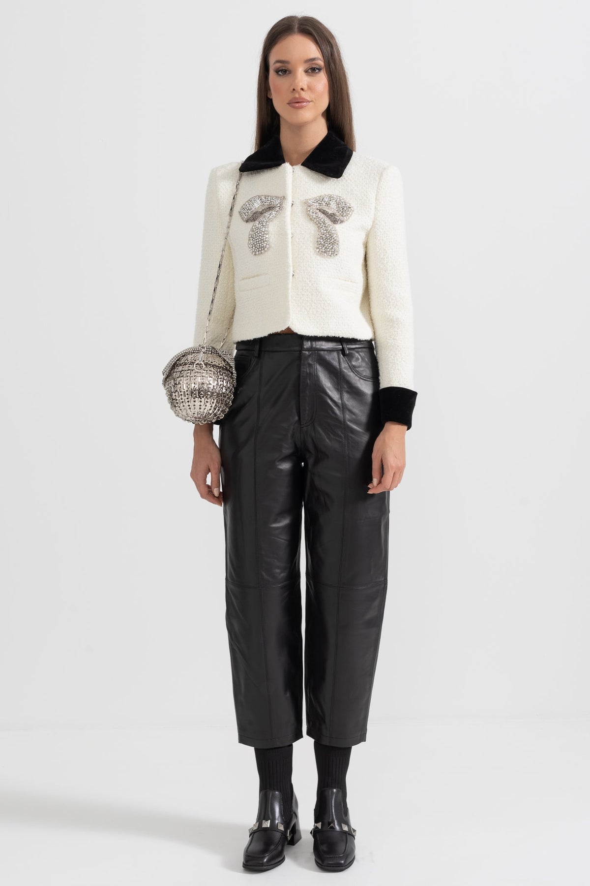 Metalik Tüvit Blazer - Phentora