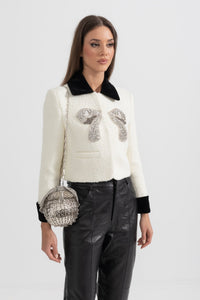 Metalik Tüvit Blazer - Phentora
