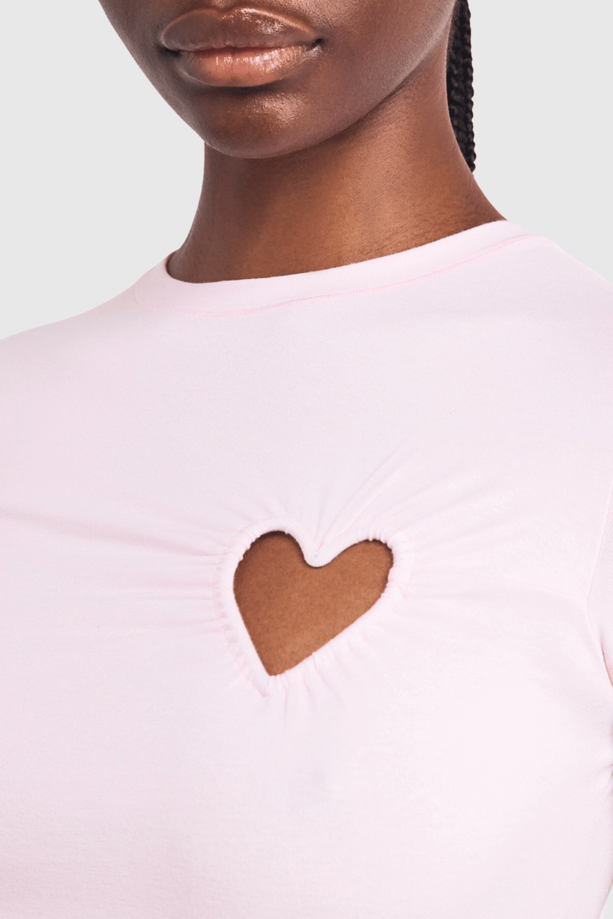 Shalita Heart Mini Elbise - Pembe - Phentora