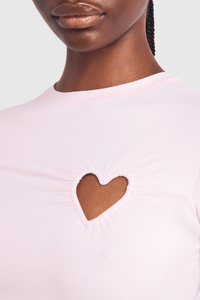 Shalita Heart Mini Elbise - Pembe - Phentora