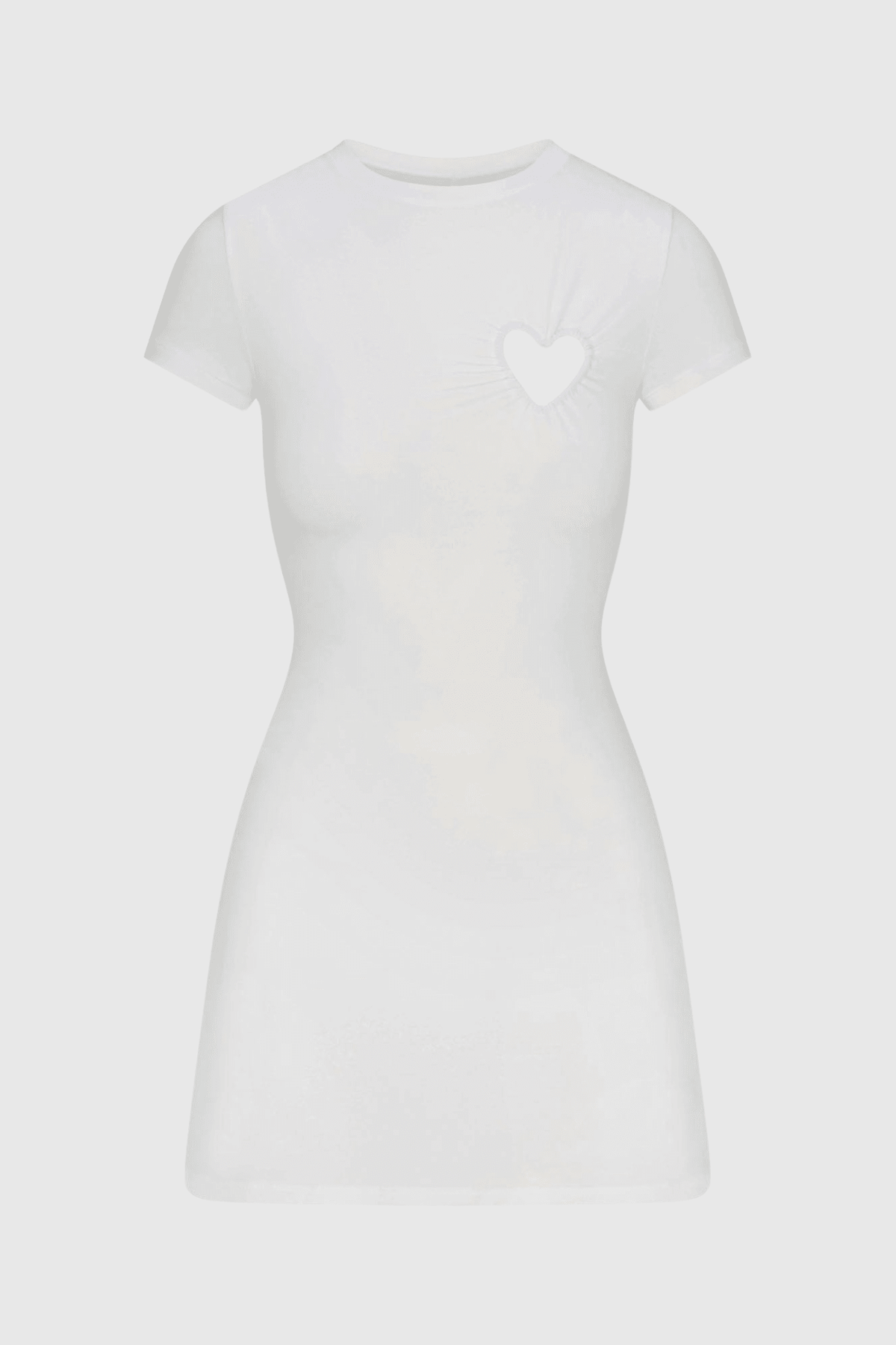 Shalita Heart Mini Elbise - Beyaz - Phentora