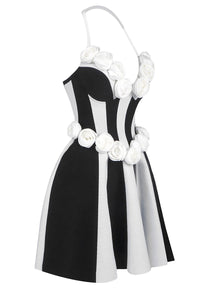 Çiçek Bandaj Mini Elbise - Phentora
