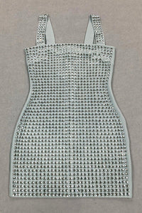 Taş Detaylı Mini Elbise - Phentora