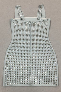 Taş Detaylı Mini Elbise - Phentora
