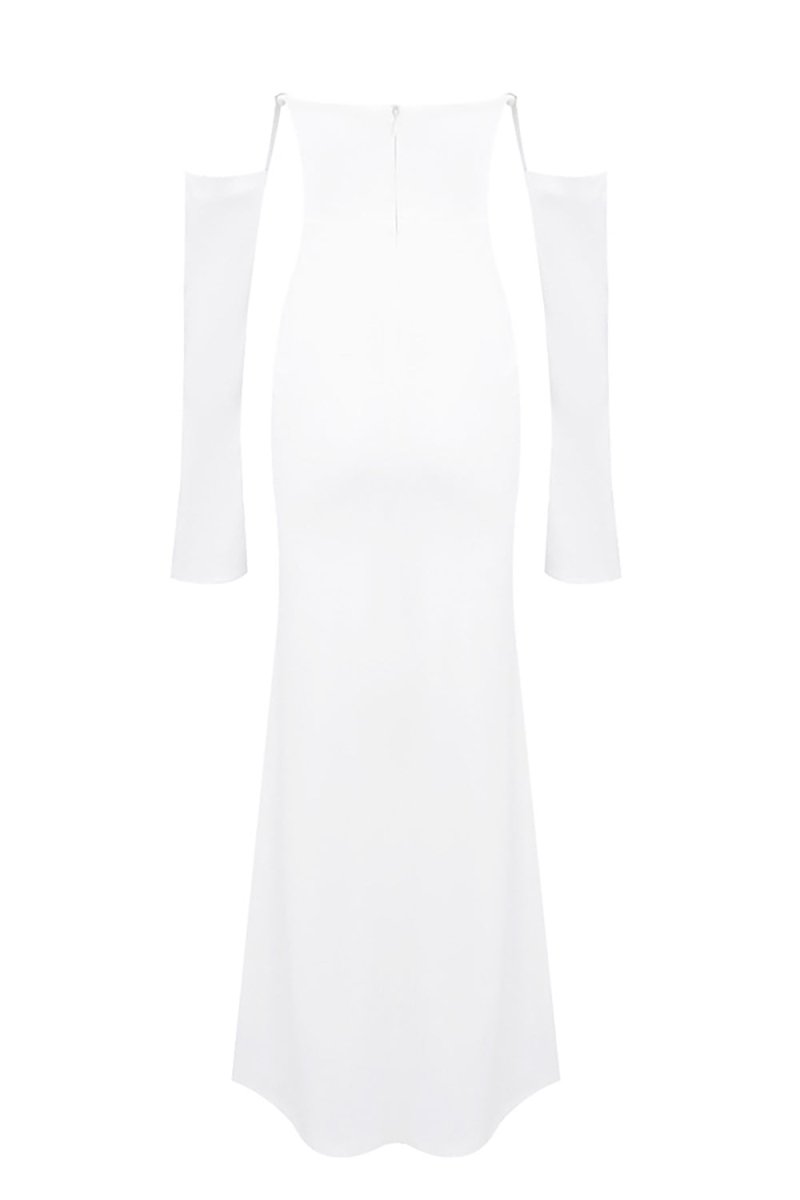 Bridal Krep Uzun Elbise - Phentora