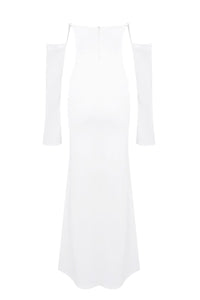 Bridal Krep Uzun Elbise - Phentora