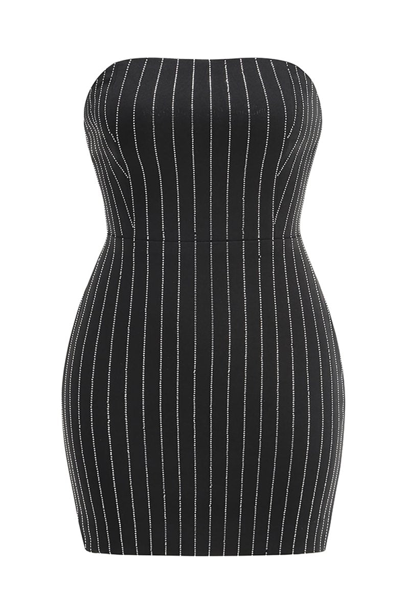 Taş Detaylı Mini Elbise - Phentora