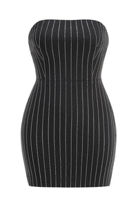 Taş Detaylı Mini Elbise - Phentora