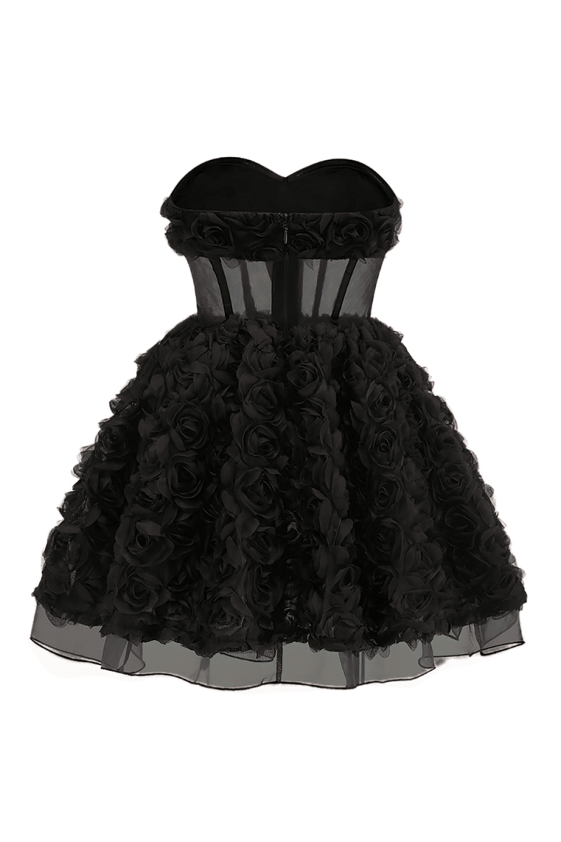 Çiçek Korse Mini Elbise - Phentora