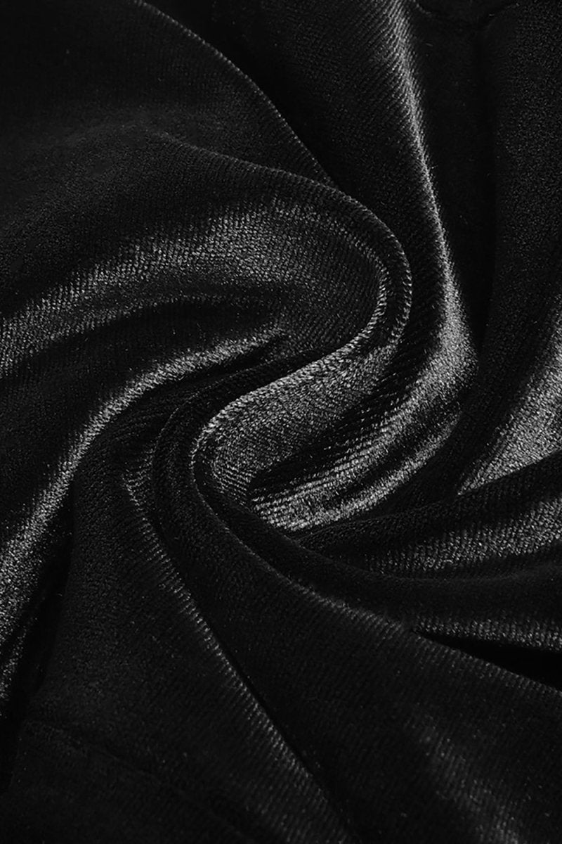 Yaprak - layered Kadife Mini Elbise - Phentora