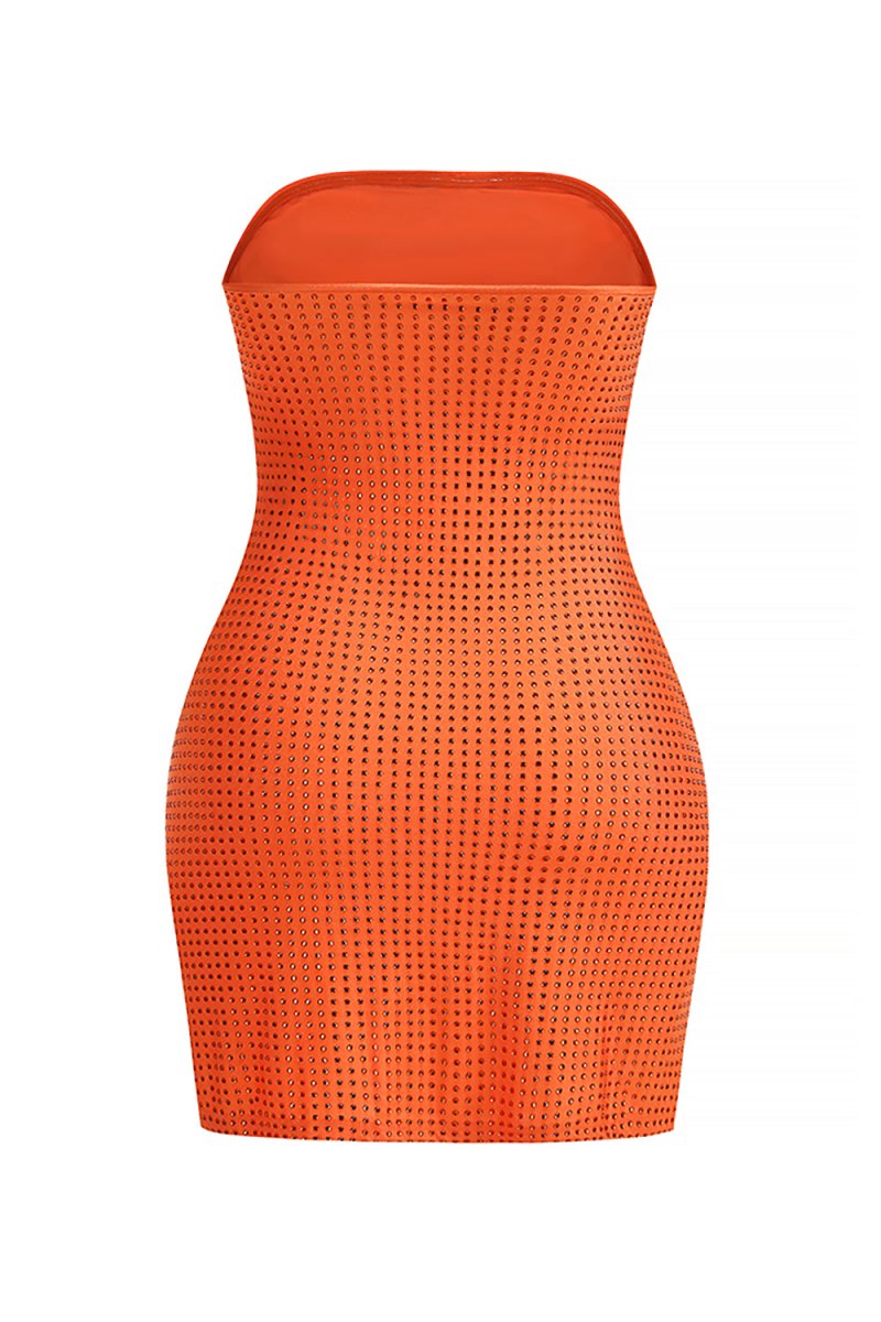 Kristal İşlemeli Mini Elbise - Phentora