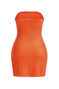 Kristal İşlemeli Mini Elbise - Phentora