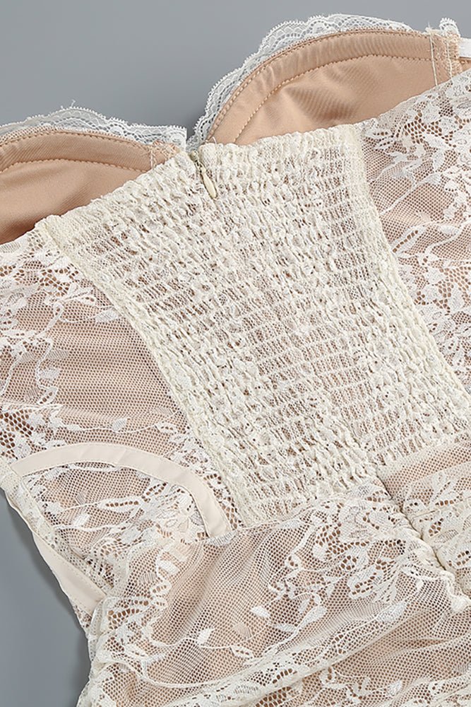 Dantel Korse Mini Elbise - Phentora