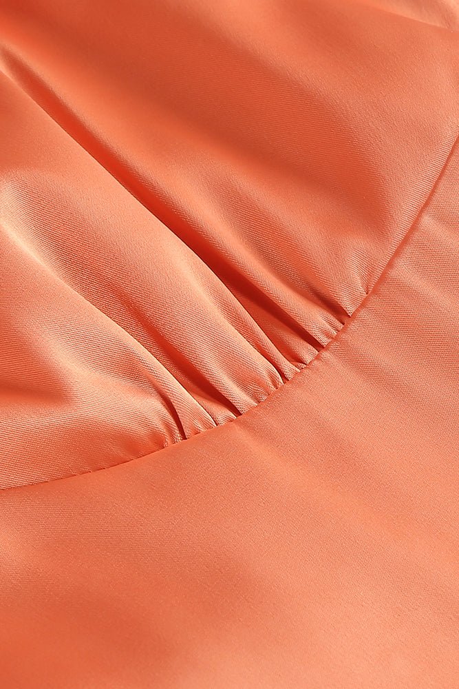 Yaka Fırfır Detaylı Yaka Slip Elbise - Phentora
