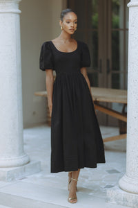 ROMY Maxi Elbise - Siyah - Phentora