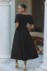 ROMY Maxi Elbise - Siyah - Phentora