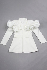 Derin V Yaka Blazer Elbise - Phentora