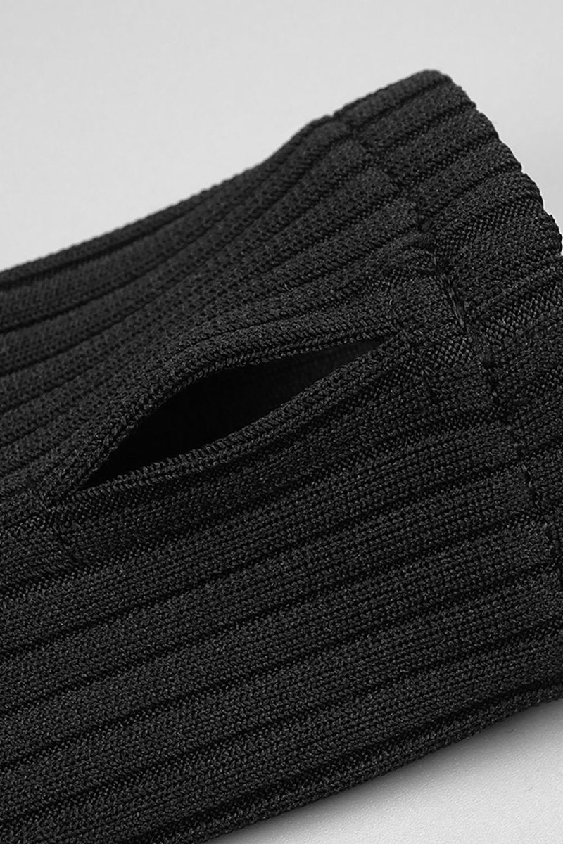 Fitilli Zipped Elbise Yaka - Phentora