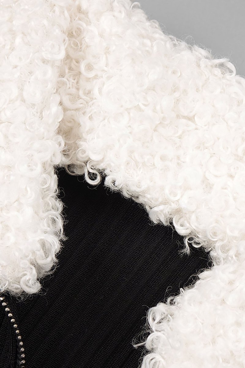 Fitilli Zipped Elbise Yaka - Phentora
