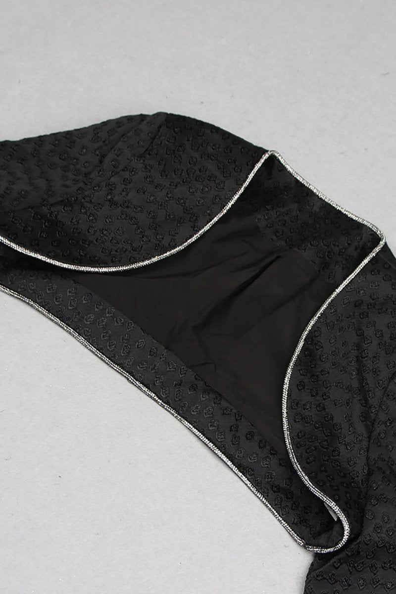 Yaka Jakarlı Blazer Elbise - Phentora